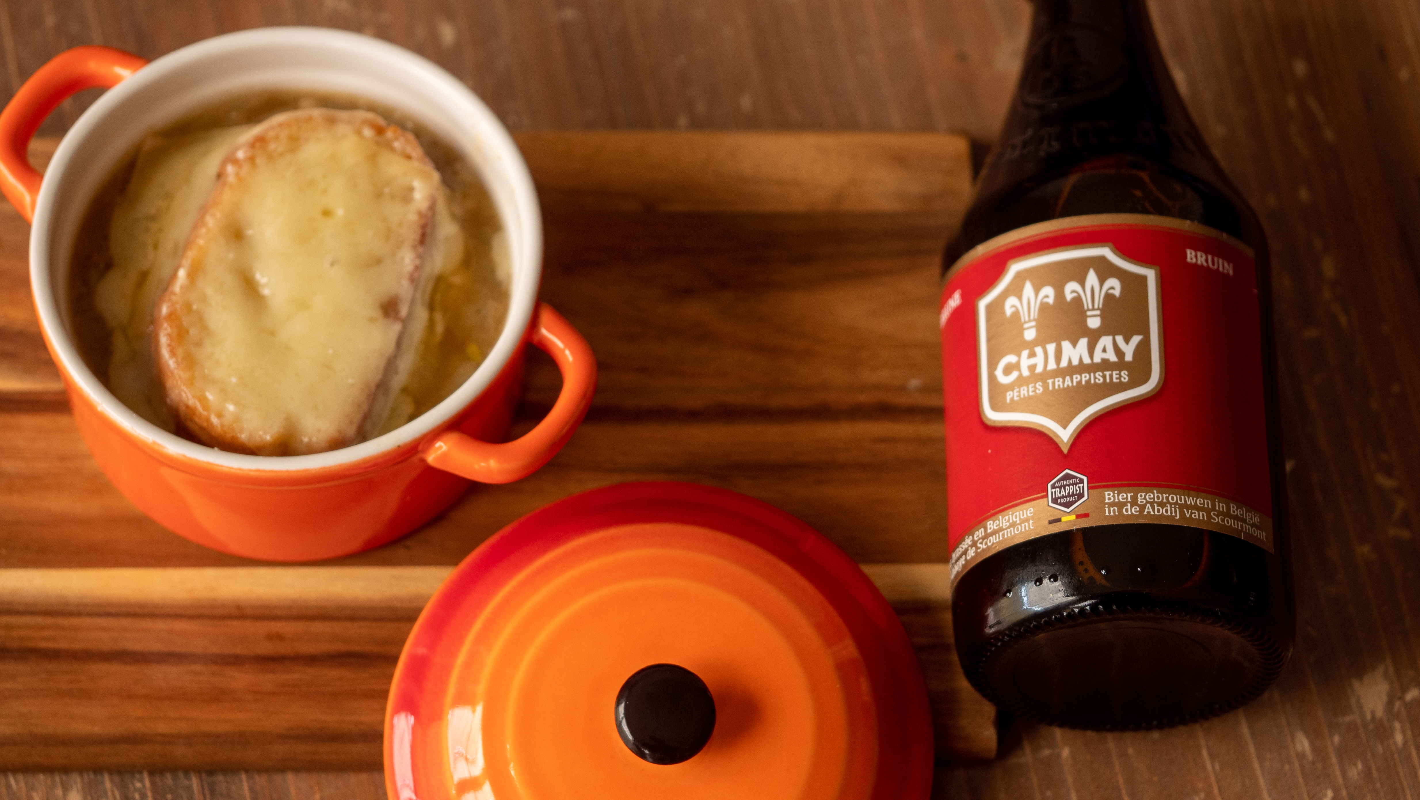 Zwiebelsuppe mit Chimay